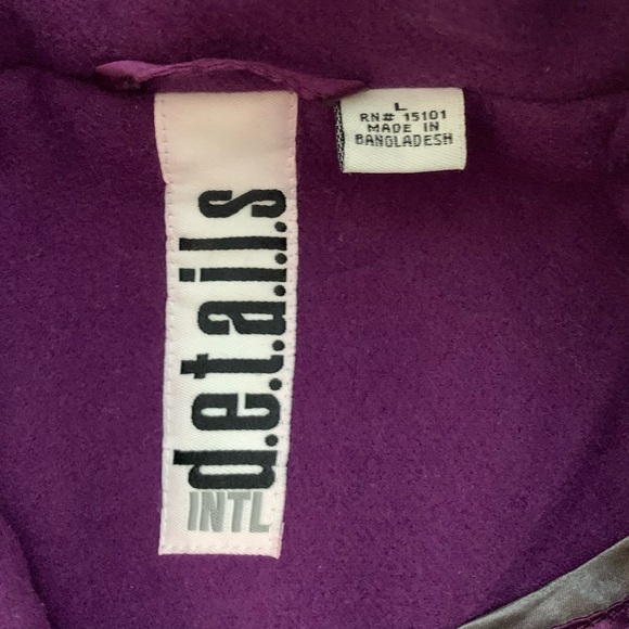 Details Intel. Outerwear Coat- Size Large - Picture 8 of 11